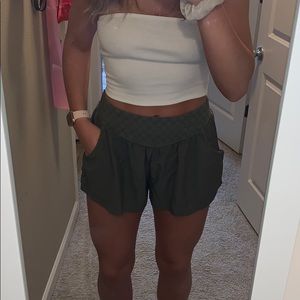 AEO Olive Shorts